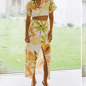 Sabo Skirt Callisto Skirt - Seaview Peachy